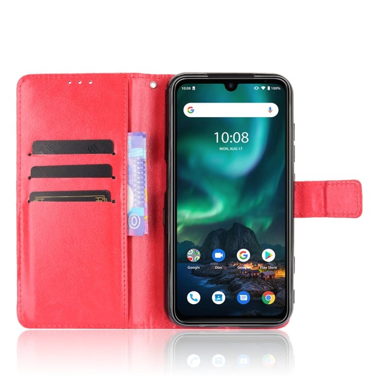 For UMIDIGI Bison GT Crazy Horse Texture Horizontal Flip Leather Case with Holder & Card Slots & Lanyard