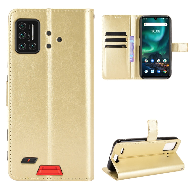 For UMIDIGI Bison GT Crazy Horse Texture Horizontal Flip Leather Case with Holder & Card Slots & Lanyard