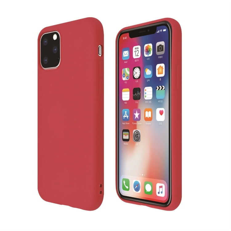 For iPhone 11 MOLANCANO Shockproof Solid Color Silica Gel Protective Case