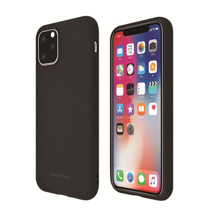 For iPhone 11 MOLANCANO Shockproof Solid Color Silica Gel Protective Case