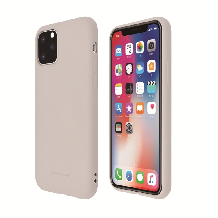 For iPhone 11 Pro Max MOLANCANO Shockproof Solid Color Silica Gel Protective Case