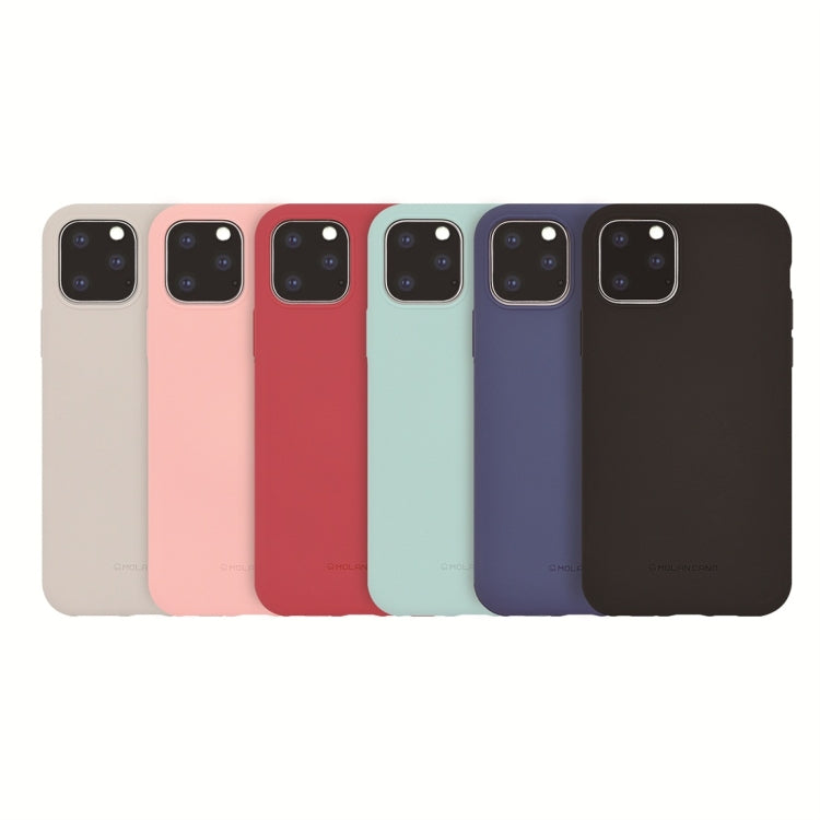 For iPhone 11 Pro Max MOLANCANO Shockproof Solid Color Silica Gel Protective Case