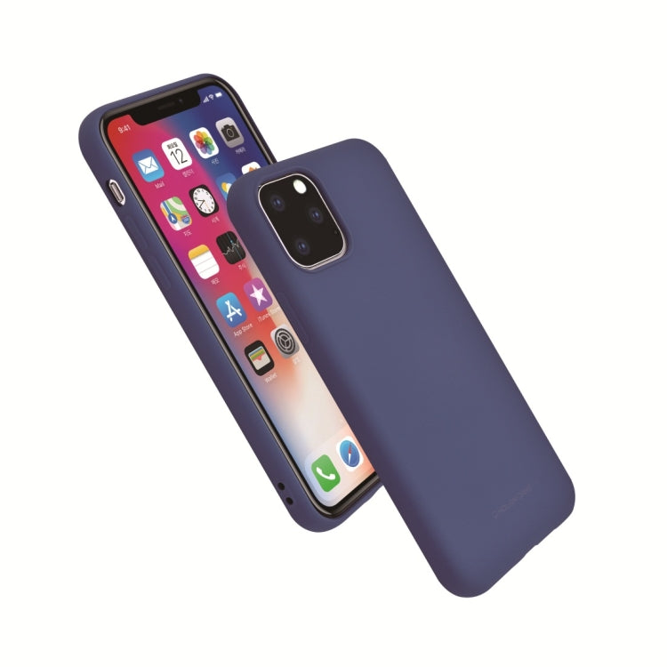 For iPhone 11 Pro Max MOLANCANO Shockproof Solid Color Silica Gel Protective Case