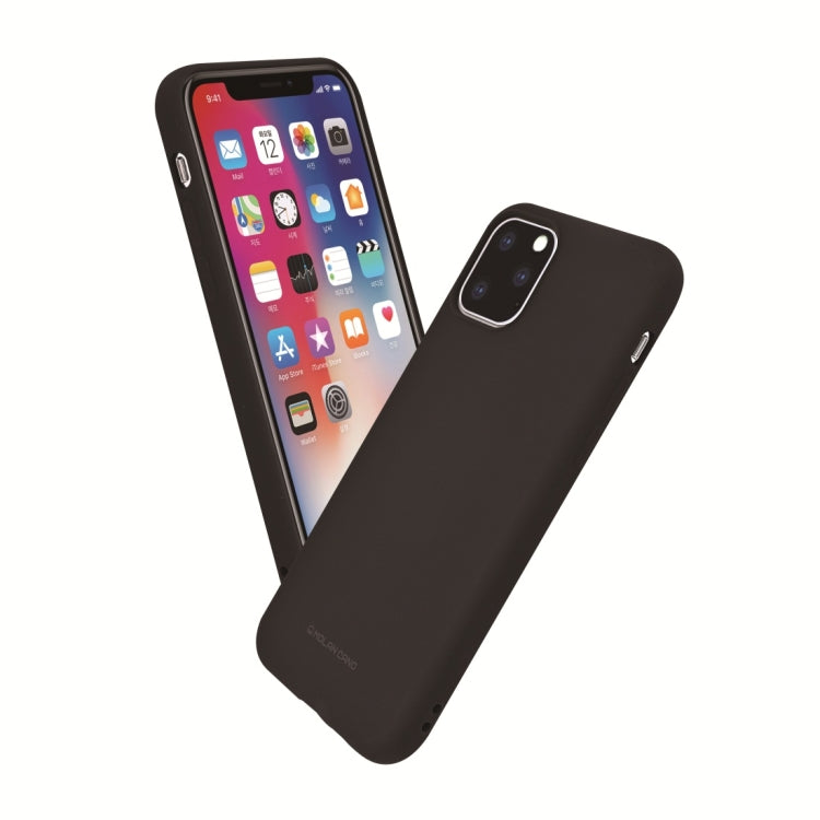 For iPhone 11 Pro Max MOLANCANO Shockproof Solid Color Silica Gel Protective Case