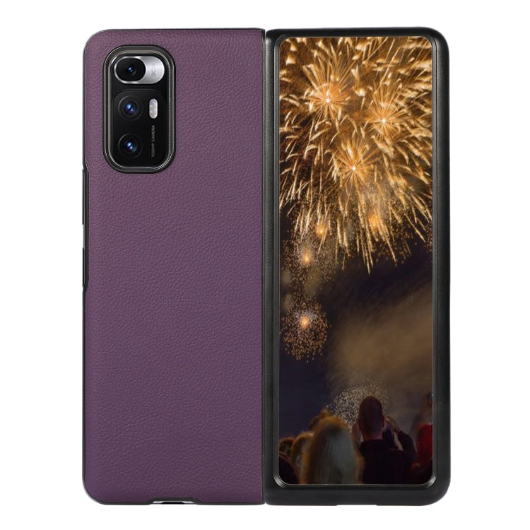 For Xiaomi Mi Mix Fold Genuine Leather Folding Protective Case