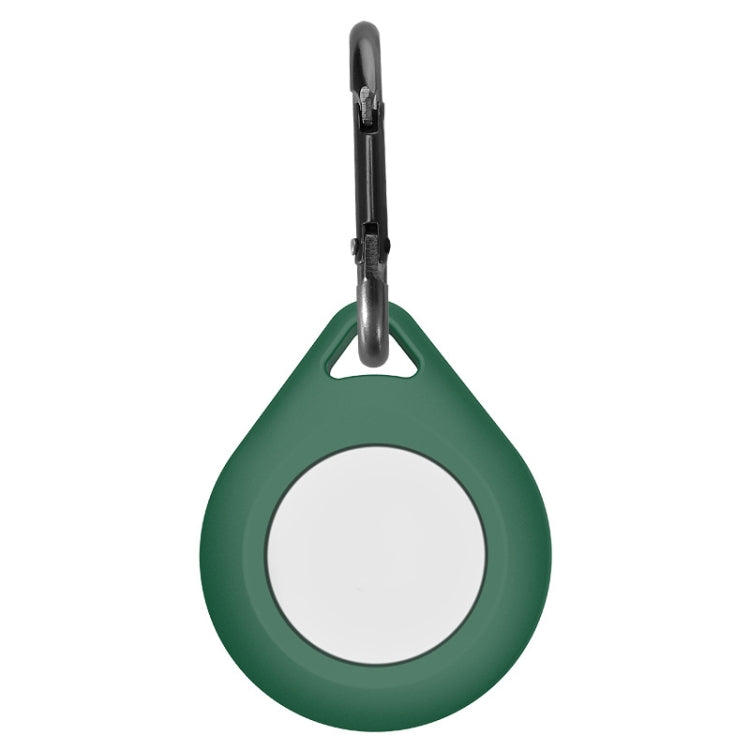 Shockproof Anti-scratch Silicone Protective Case Cover with Hang Loop For AirTag, Shape:Water Drop
