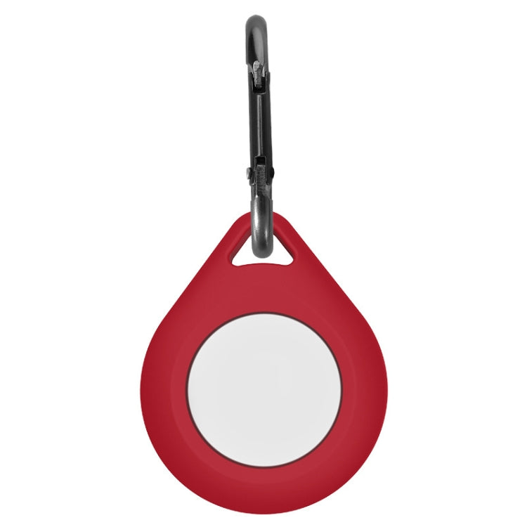 Shockproof Anti-scratch Silicone Protective Case Cover with Hang Loop For AirTag, Shape:Water Drop