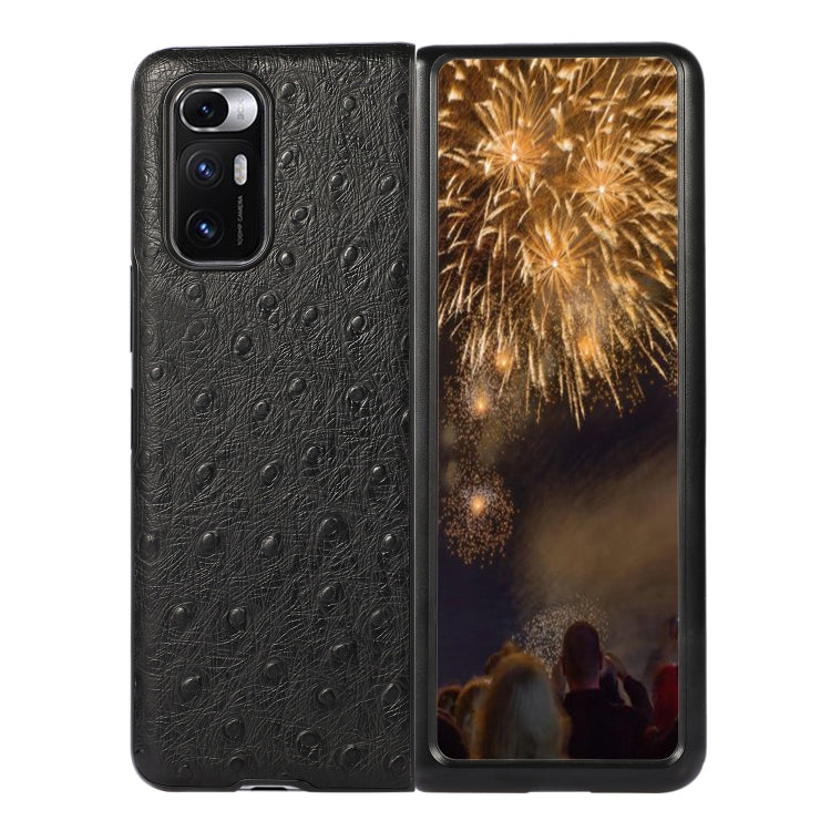 For Xiaomi Mi Mix Fold Ostrich Texture Leather Folding Protective Case