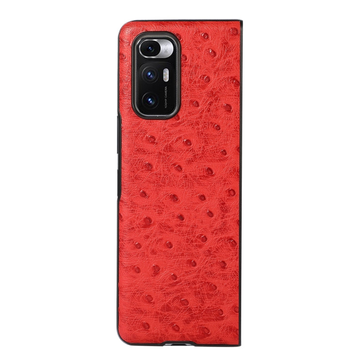 For Xiaomi Mi Mix Fold Ostrich Texture Leather Folding Protective Case