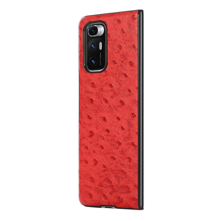 For Xiaomi Mi Mix Fold Ostrich Texture Leather Folding Protective Case