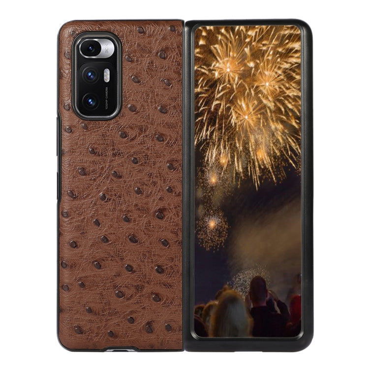 For Xiaomi Mi Mix Fold Ostrich Texture Leather Folding Protective Case