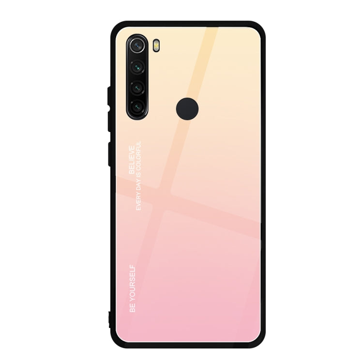 For Xiaomi Redmi Note 8 Gradient Color Glass Case