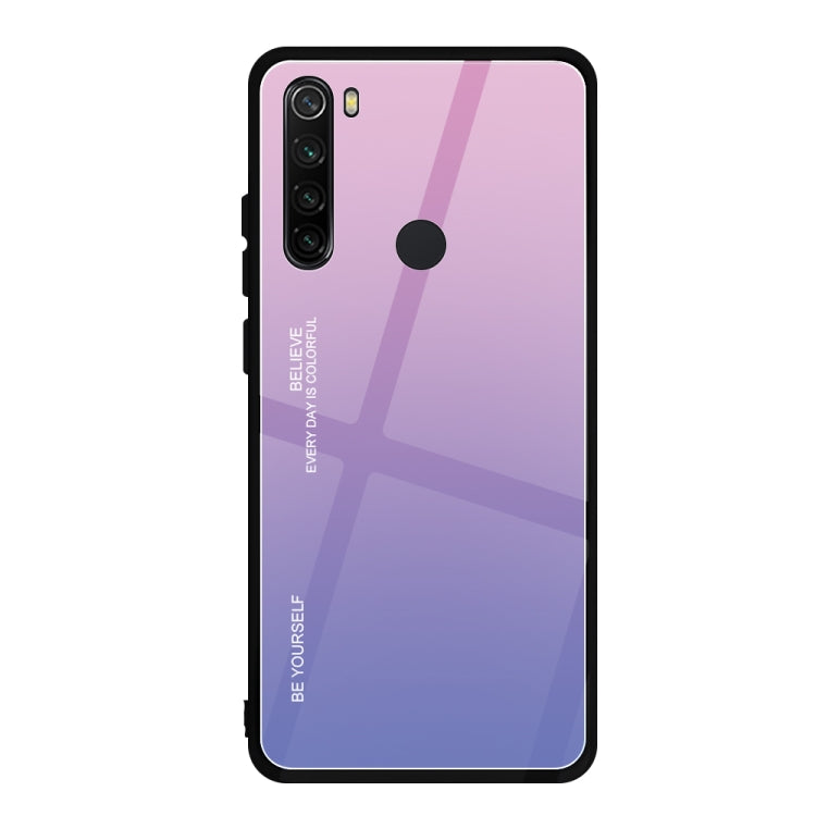 For Xiaomi Redmi Note 8 Gradient Color Glass Case