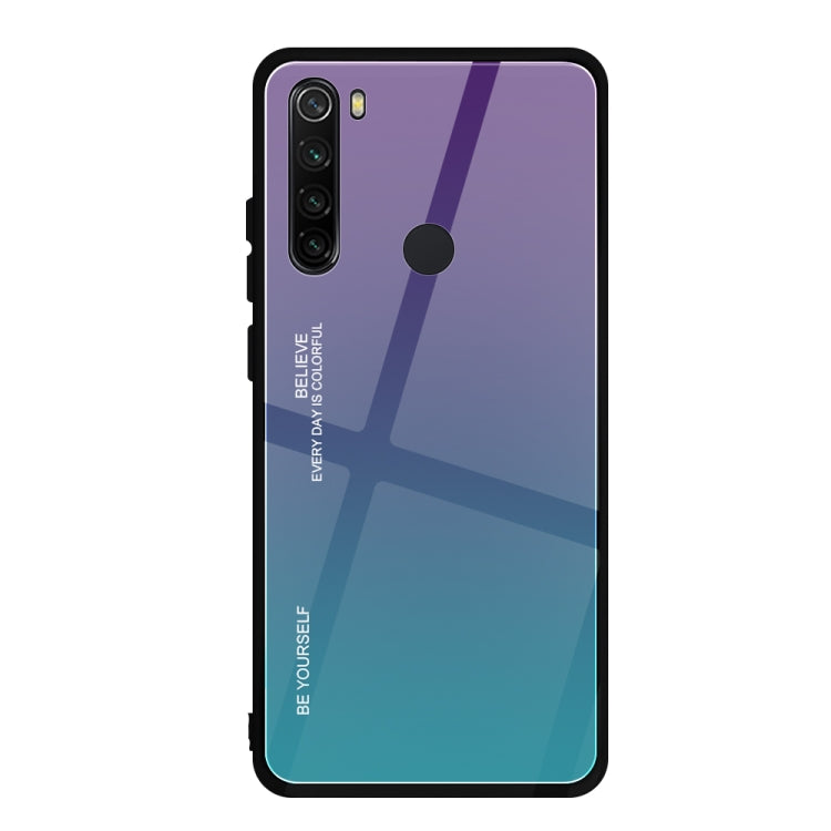 For Xiaomi Redmi Note 8 Gradient Color Glass Case