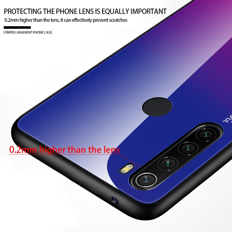 For Xiaomi Redmi Note 8 Gradient Color Glass Case