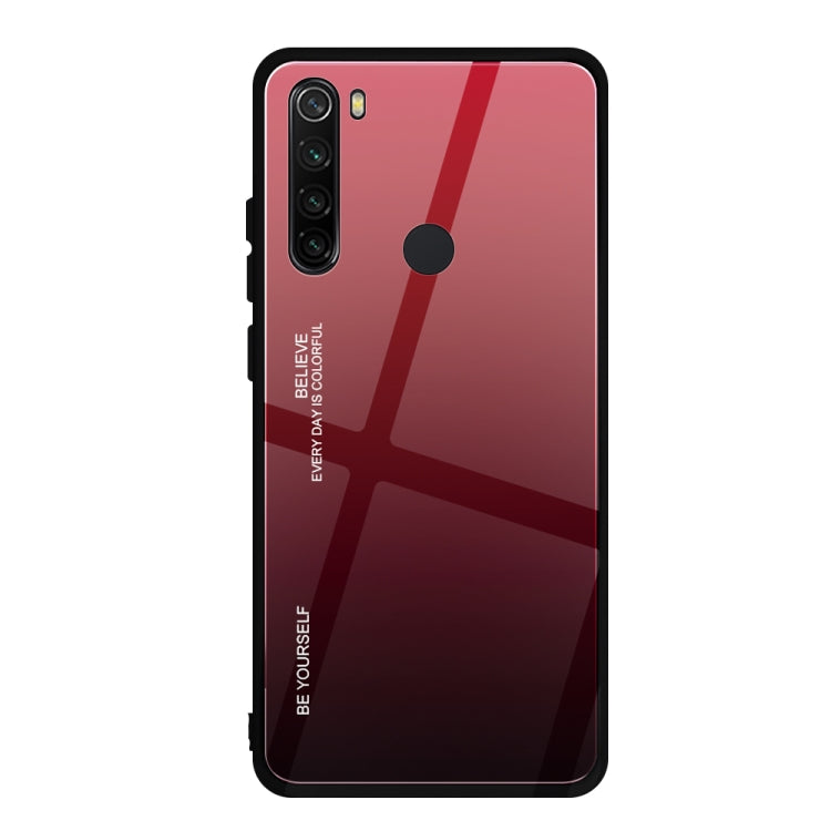 For Xiaomi Redmi Note 8 Gradient Color Glass Case