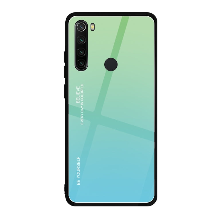 For Xiaomi Redmi Note 8 Gradient Color Glass Case