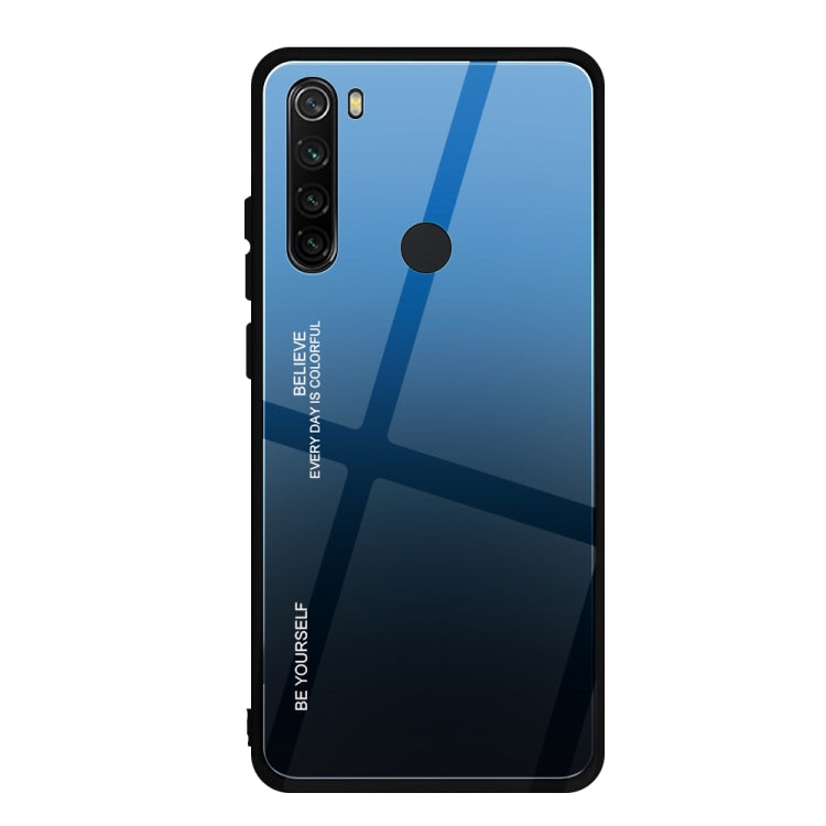 For Xiaomi Redmi Note 8 Gradient Color Glass Case