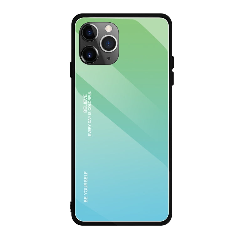 For iPhone 11 Pro Gradient Color Glass Case