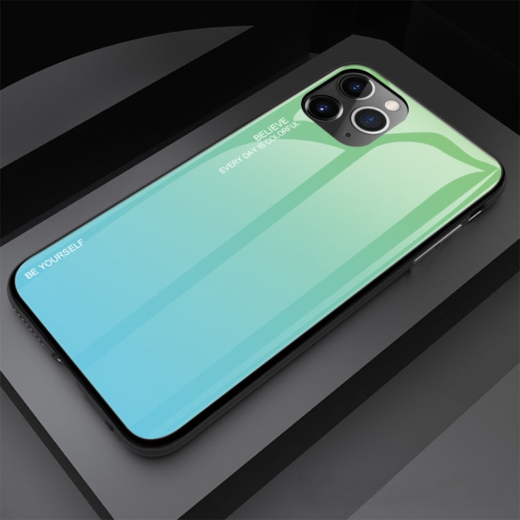 For iPhone 11 Pro Gradient Color Glass Case