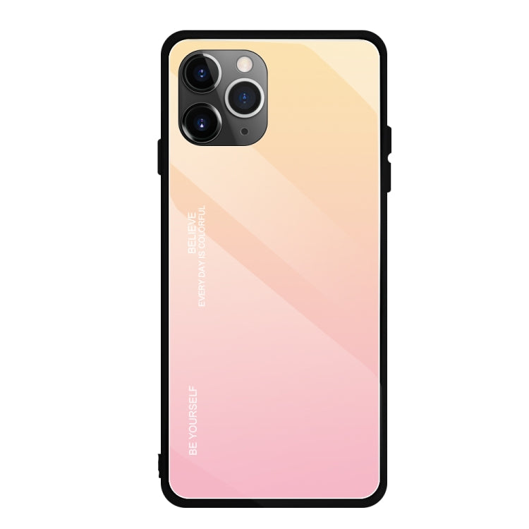 For iPhone 11 Pro Max Gradient Color Glass Case