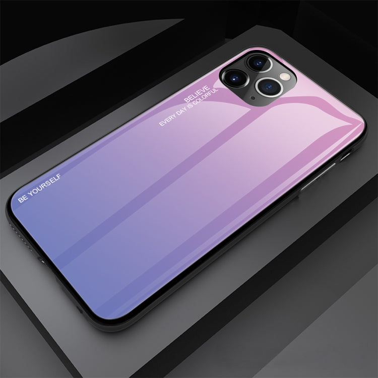For iPhone 11 Pro Max Gradient Color Glass Case