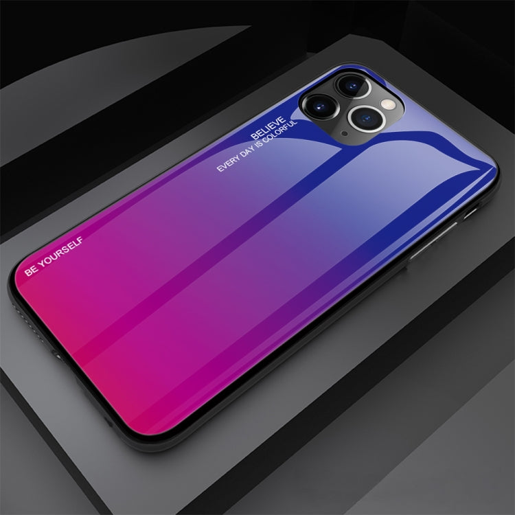 For iPhone 11 Pro Max Gradient Color Glass Case