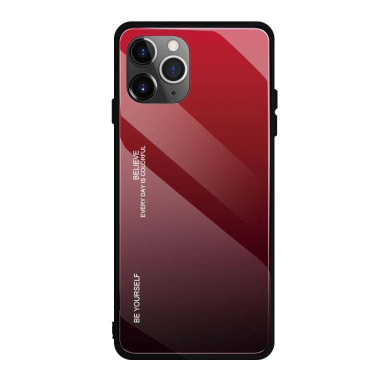 For iPhone 11 Pro Max Gradient Color Glass Case