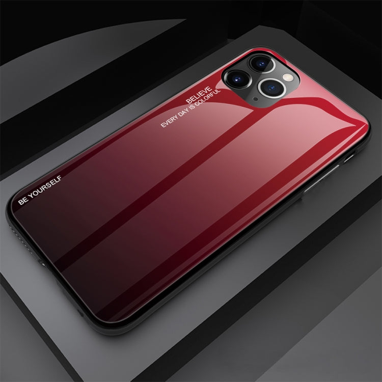 For iPhone 11 Pro Max Gradient Color Glass Case