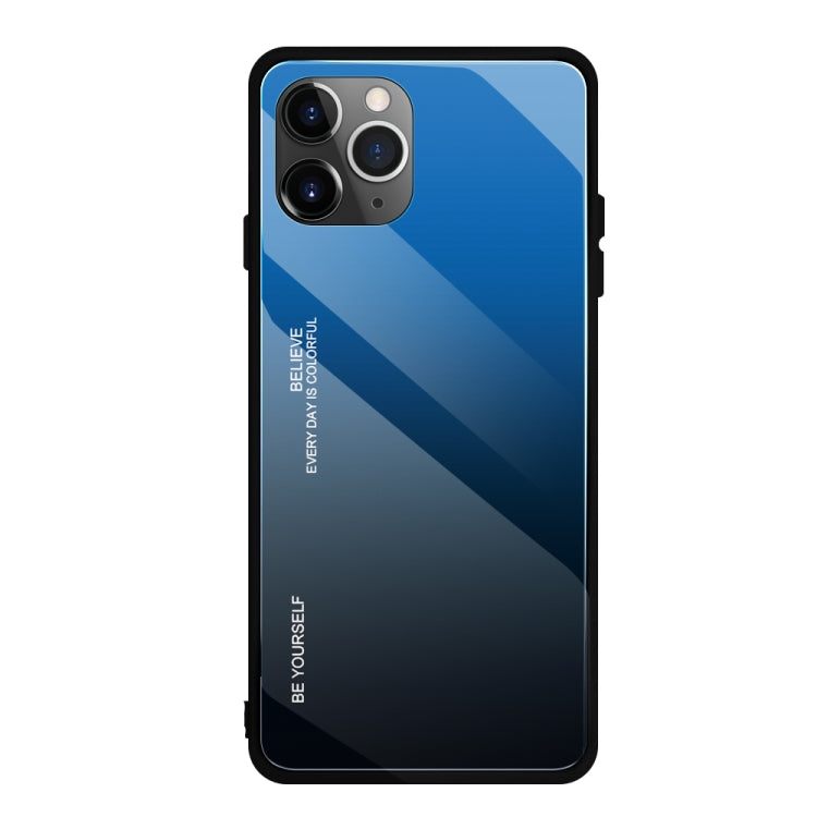 For iPhone 11 Pro Max Gradient Color Glass Case