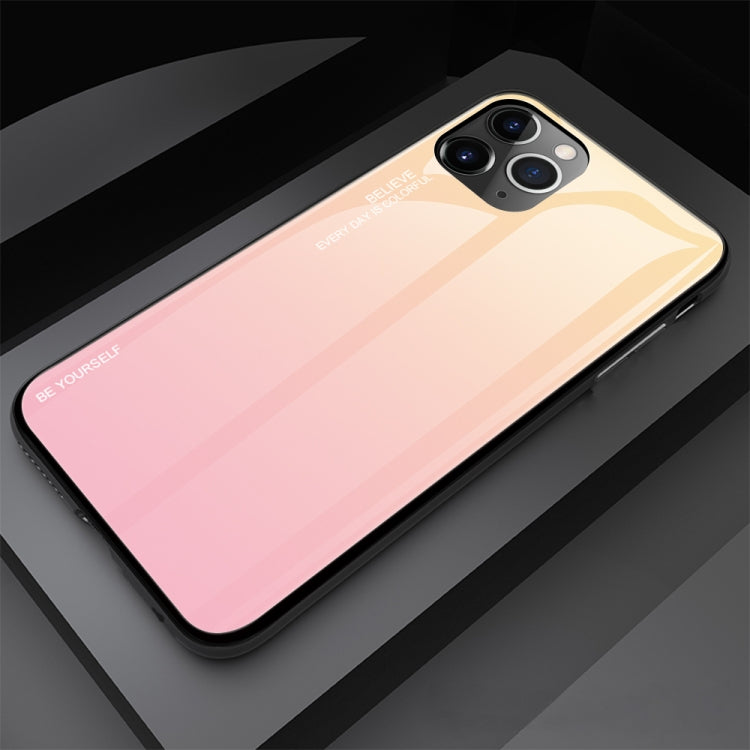 For iPhone 11 Gradient Color Glass Case