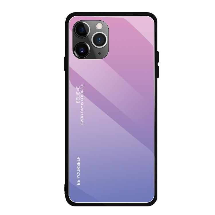 For iPhone 11 Gradient Color Glass Case