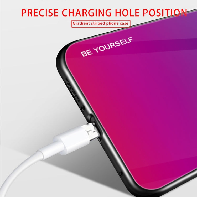 For iPhone 11 Gradient Color Glass Case