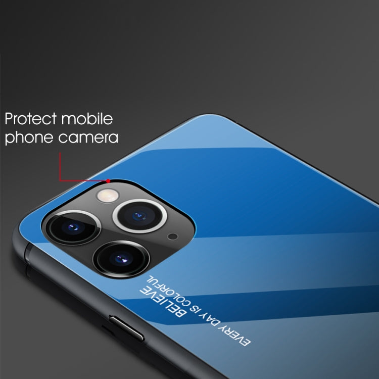 For iPhone 11 Gradient Color Glass Case