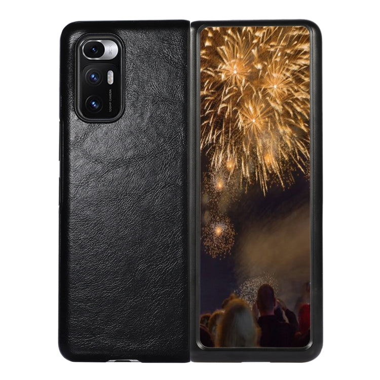 For Xiaomi Mi Mix Fold Two-color Crazy Horse Texture Leather Protective Case