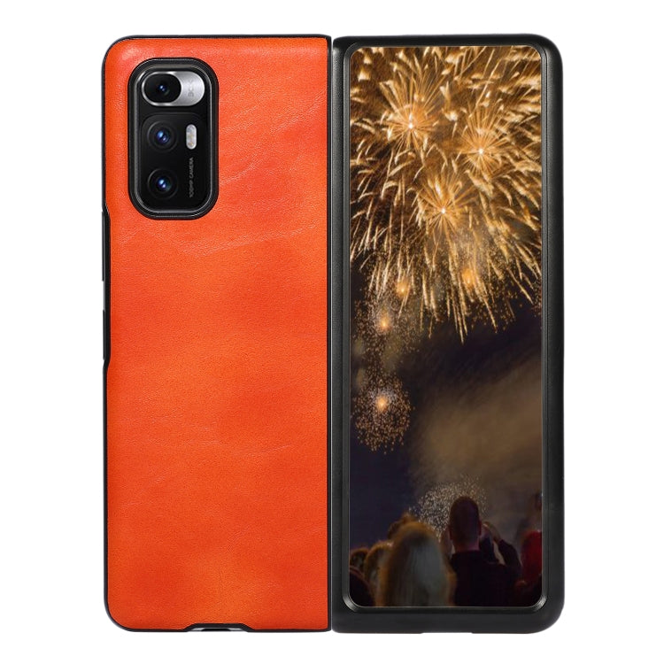 For Xiaomi Mi Mix Fold Two-color Crazy Horse Texture Leather Protective Case