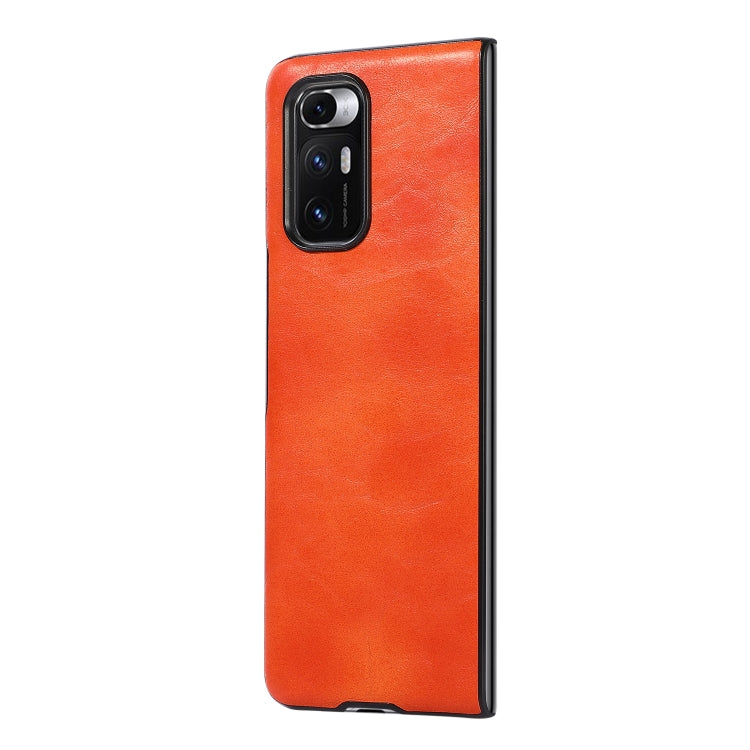 For Xiaomi Mi Mix Fold Two-color Crazy Horse Texture Leather Protective Case