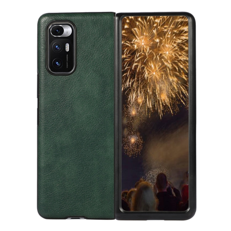 For Xiaomi Mi Mix Fold Two-color Lychee Texture Leather Protective Case