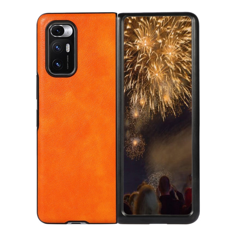 For Xiaomi Mi Mix Fold Two-color Lychee Texture Leather Protective Case