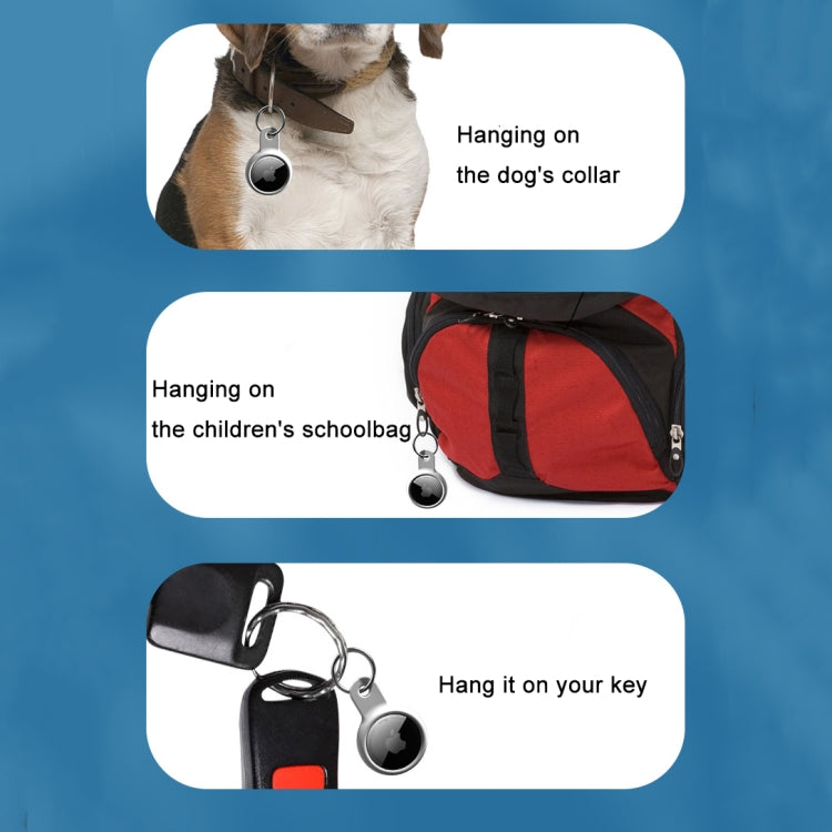 Shockproof Anti-scratch Silicone Protective Case Cover Key Chain with Hang Loop For AirTag