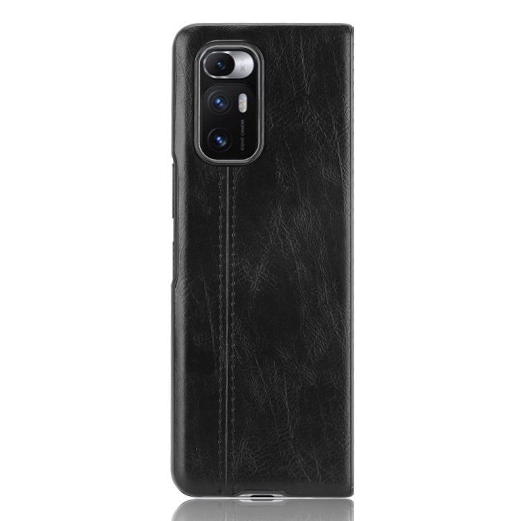 For Xiaomi Mi Mix Fold Shockproof Sewing Cow Skin Texture PC + PU + TPU Case
