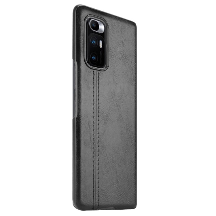 For Xiaomi Mi Mix Fold Shockproof Sewing Cow Skin Texture PC + PU + TPU Case