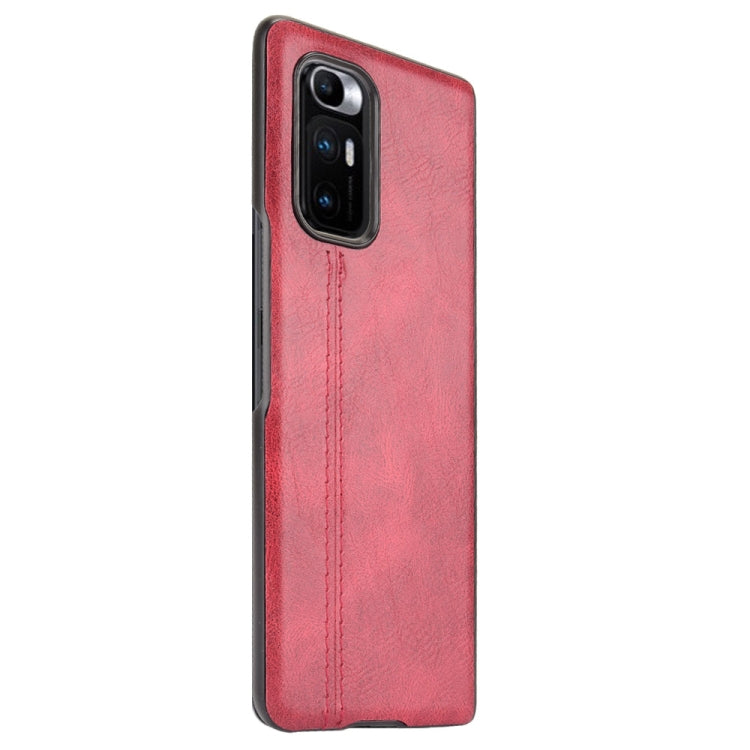For Xiaomi Mi Mix Fold Shockproof Sewing Cow Skin Texture PC + PU + TPU Case