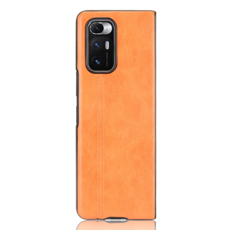 For Xiaomi Mi Mix Fold Shockproof Sewing Cow Skin Texture PC + PU + TPU Case