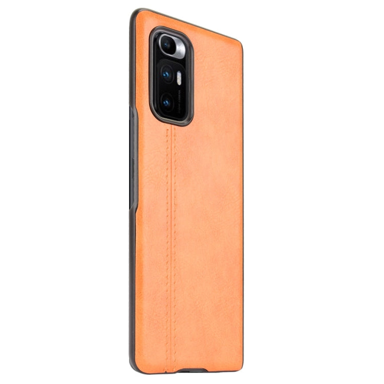 For Xiaomi Mi Mix Fold Shockproof Sewing Cow Skin Texture PC + PU + TPU Case
