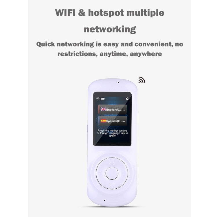 U200 2.4 inch Touch Screen WIFI Smart Voice Translator Business Travel Real Time Translation Machine