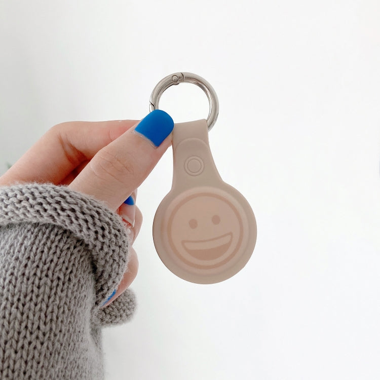 Shockproof Anti-scratch Smiling Face Silicone Protective Case Cover with Hang Loop For AirTag