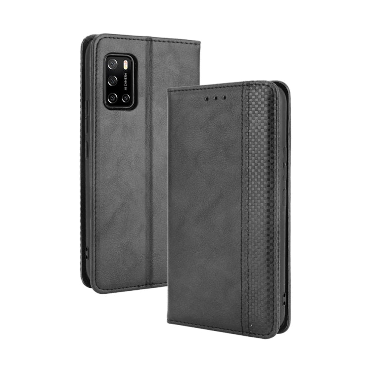 For Rakuten Big S Magnetic Buckle Retro Crazy Horse Texture Horizontal Flip Leather Case with Holder & Card Slots & Photo Frame
