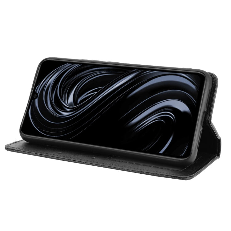 For Rakuten Big S Magnetic Buckle Retro Crazy Horse Texture Horizontal Flip Leather Case with Holder & Card Slots & Photo Frame