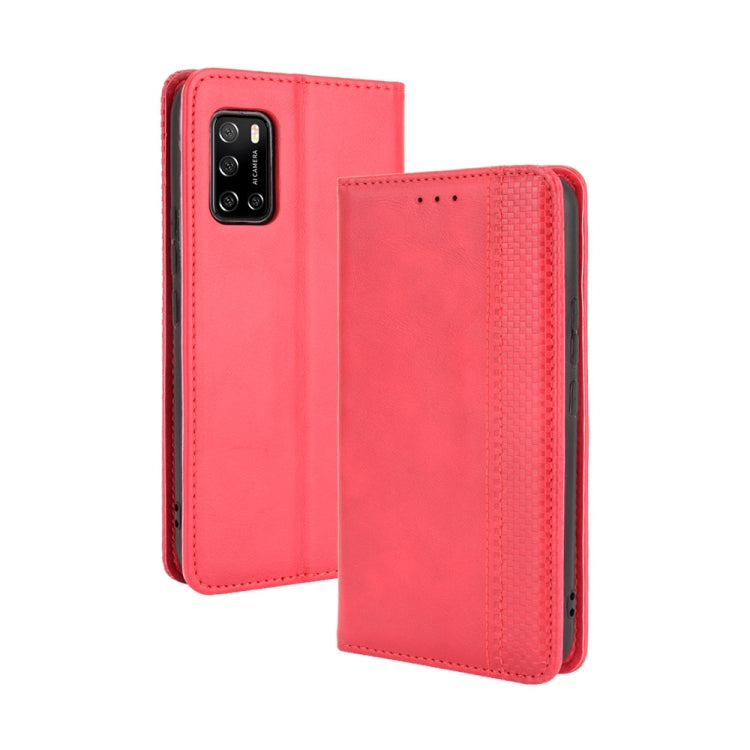 For Rakuten Big S Magnetic Buckle Retro Crazy Horse Texture Horizontal Flip Leather Case with Holder & Card Slots & Photo Frame